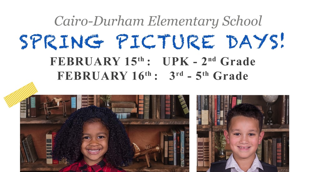 spring picture days February 15th and 16th