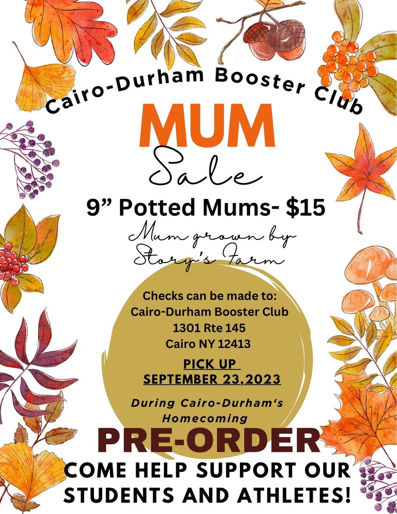 Booster Club Potted Mums Fundraiser