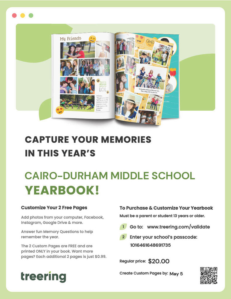 MS Yearbook Order Form