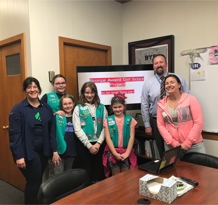 Girl Scouts presentation to Mr Stein 
