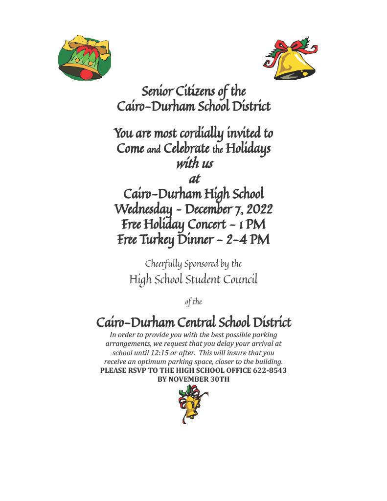 HS Student Council Senior Citizens Dinner