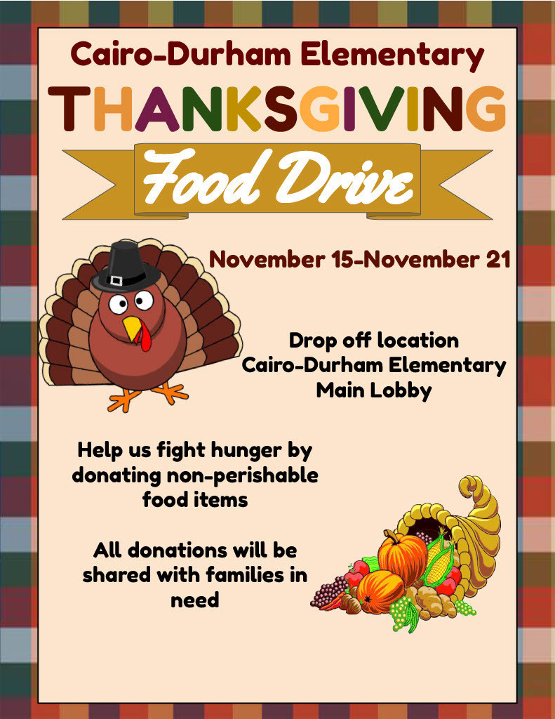Thanksgiving Food Drive Poster