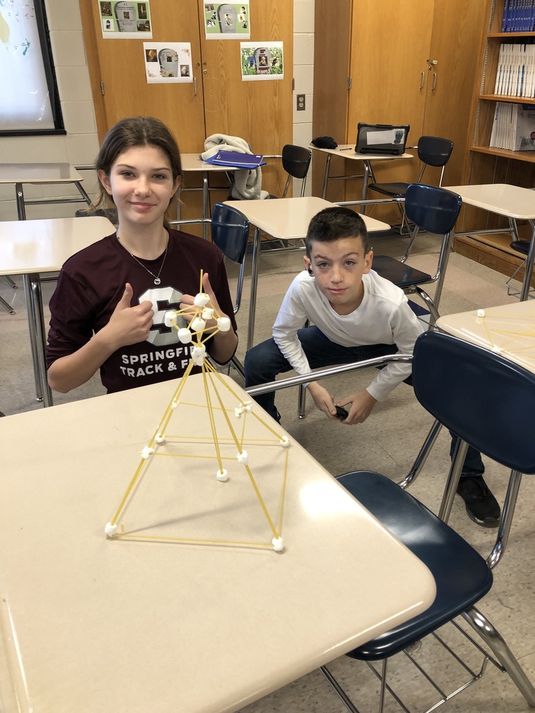Pasta Eiffel Towers in 7th Grade French Class