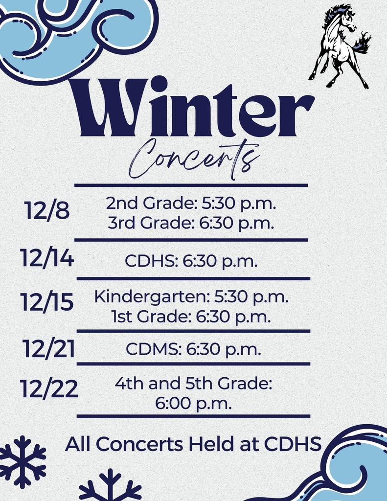 CD CSD Winter Concerts Schedule