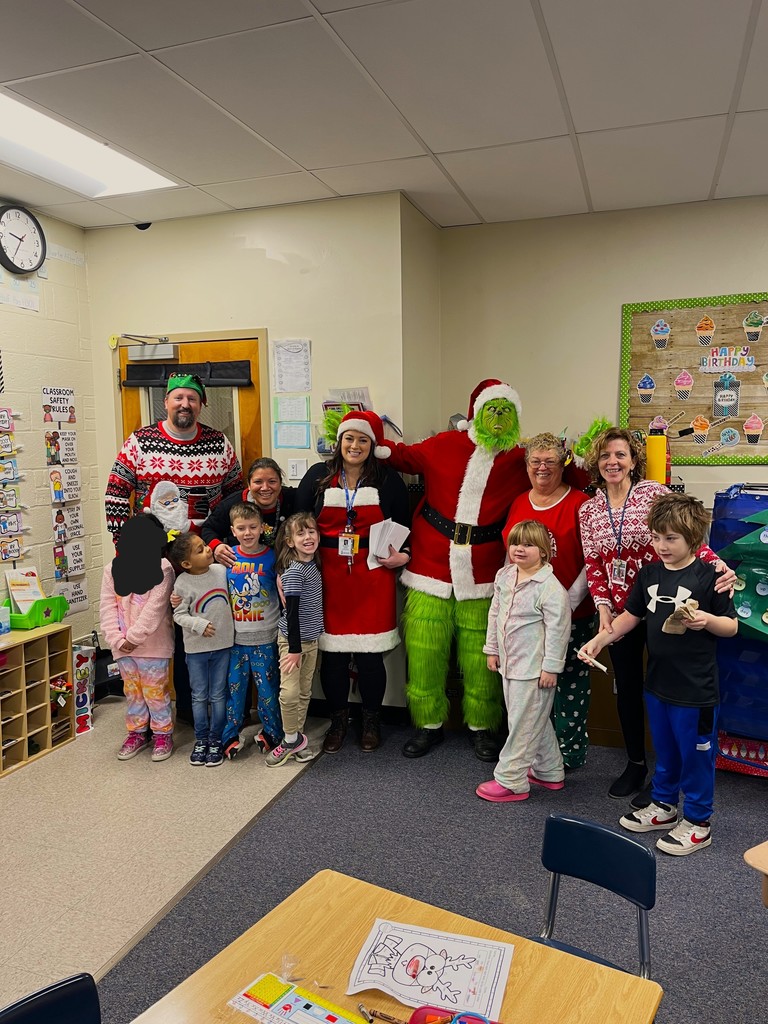 Feeney Class with Ms. Pollard, Mr. Stein and the Grinch!