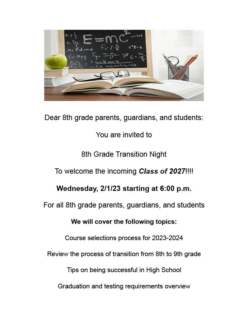 Transition Night MS to HS