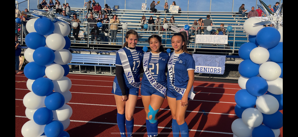 Ayla, Tatyanna, and Abby on Senior Night